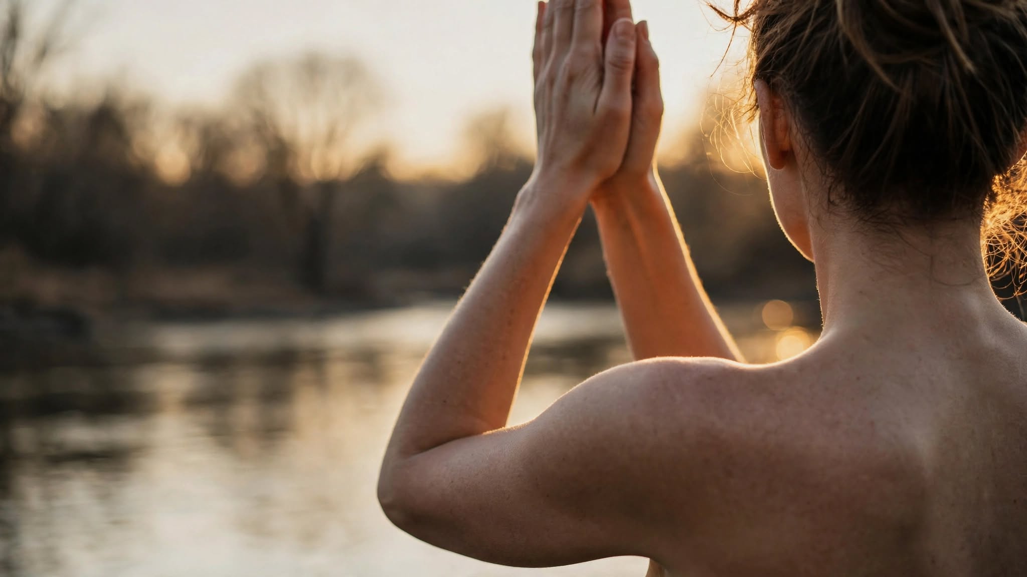 Outdoor wellness and vitality at sunrise